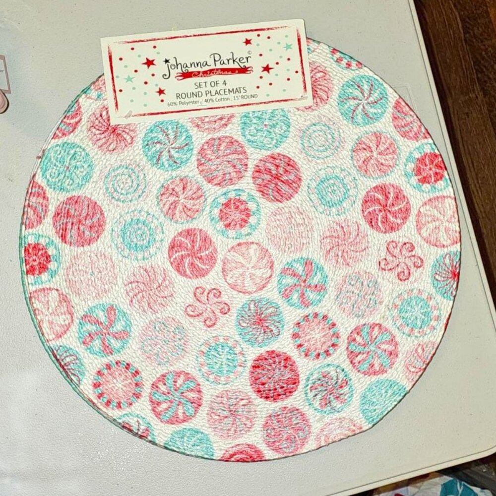 SOLD Johanna Parker Christmas placemats